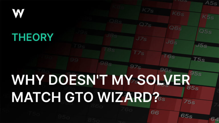 Why doesn't my solution match GTO Wizard?